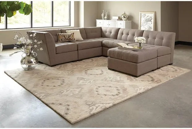 Anastasia 68003 Beige/ Ivory Rug - Baconco