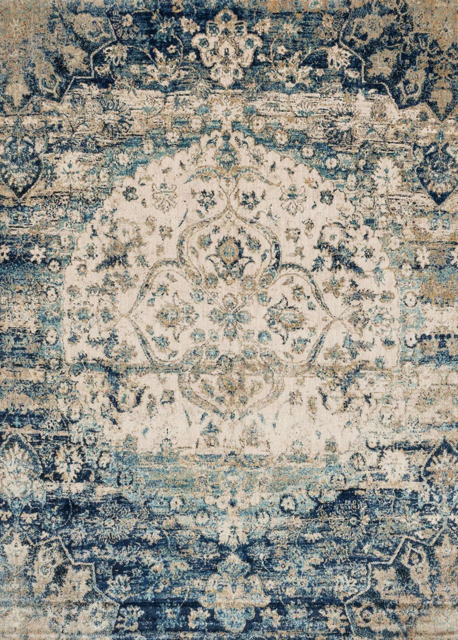 Anastasia AF 06 Blue / Ivory Rug - Baconco