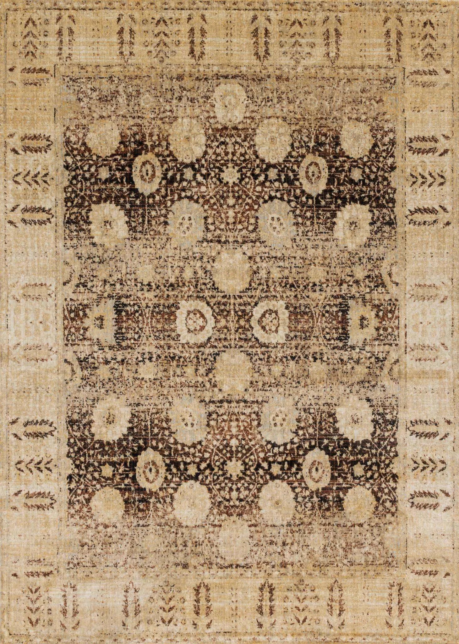 Anastasia AF 09 Coffee / Gold Rug - Baconco