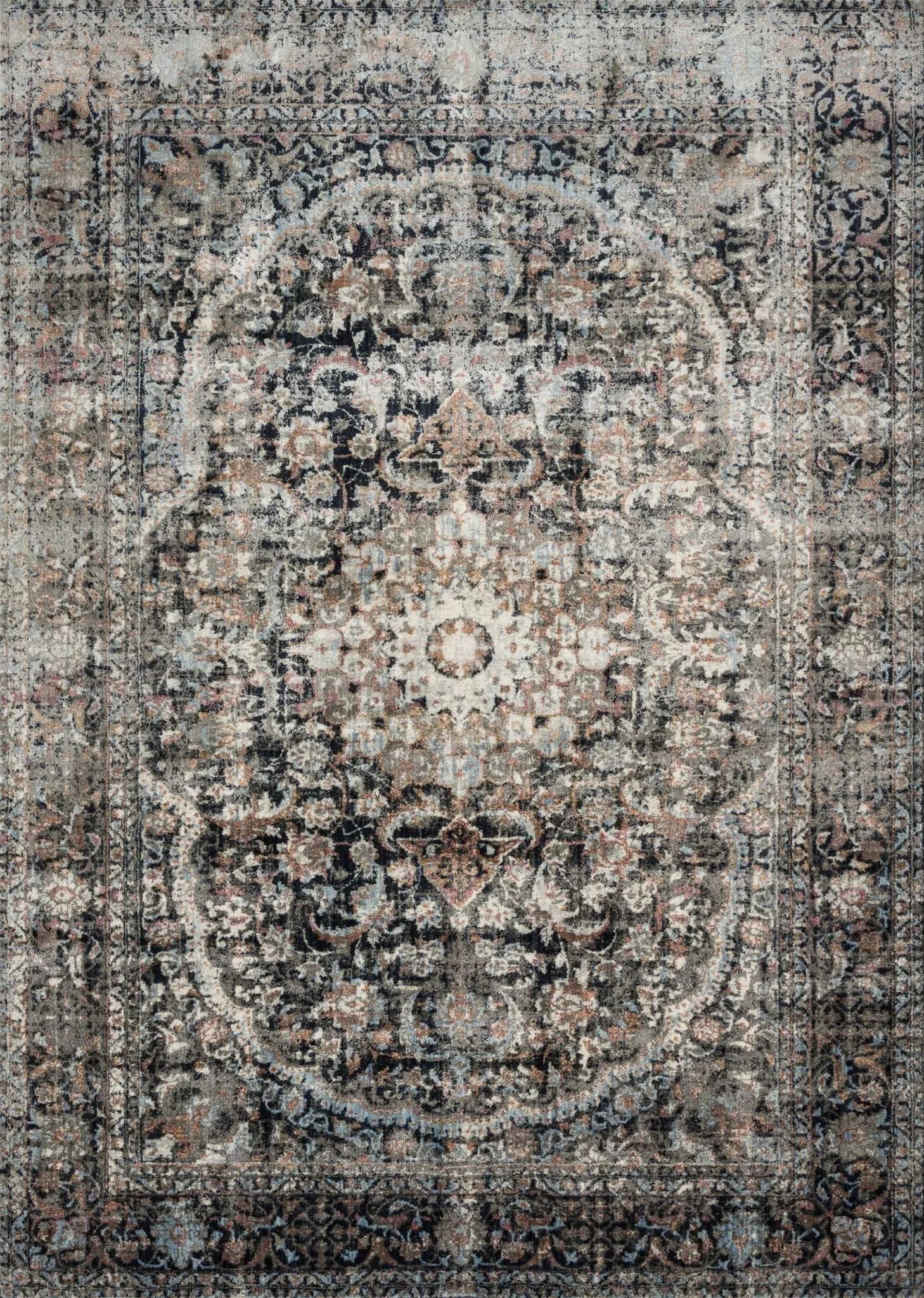 Anastasia AF 24 Charcoal / Sunset Rug - Baconco