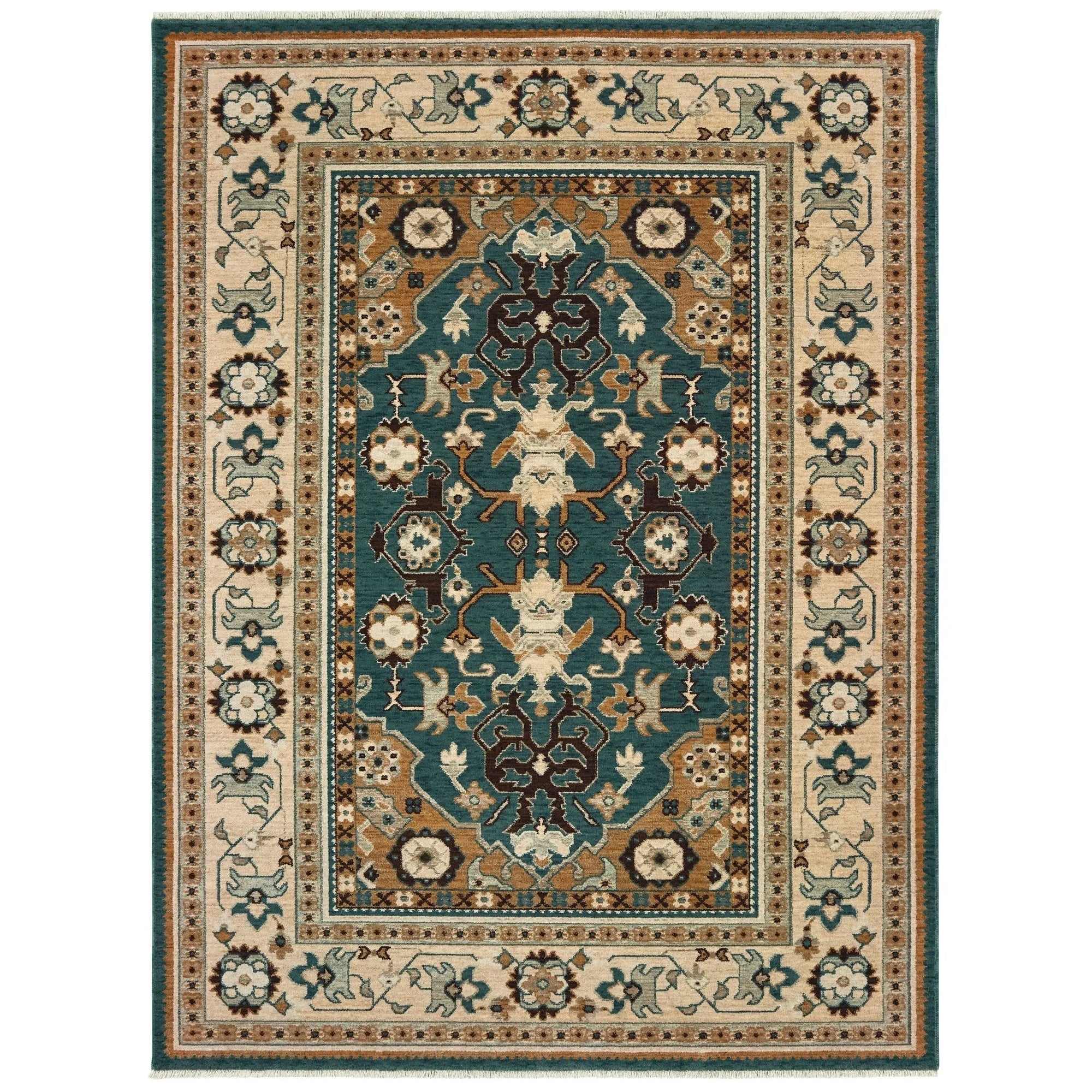 Anatolia 5502L Teal Sand Rug - Baconco