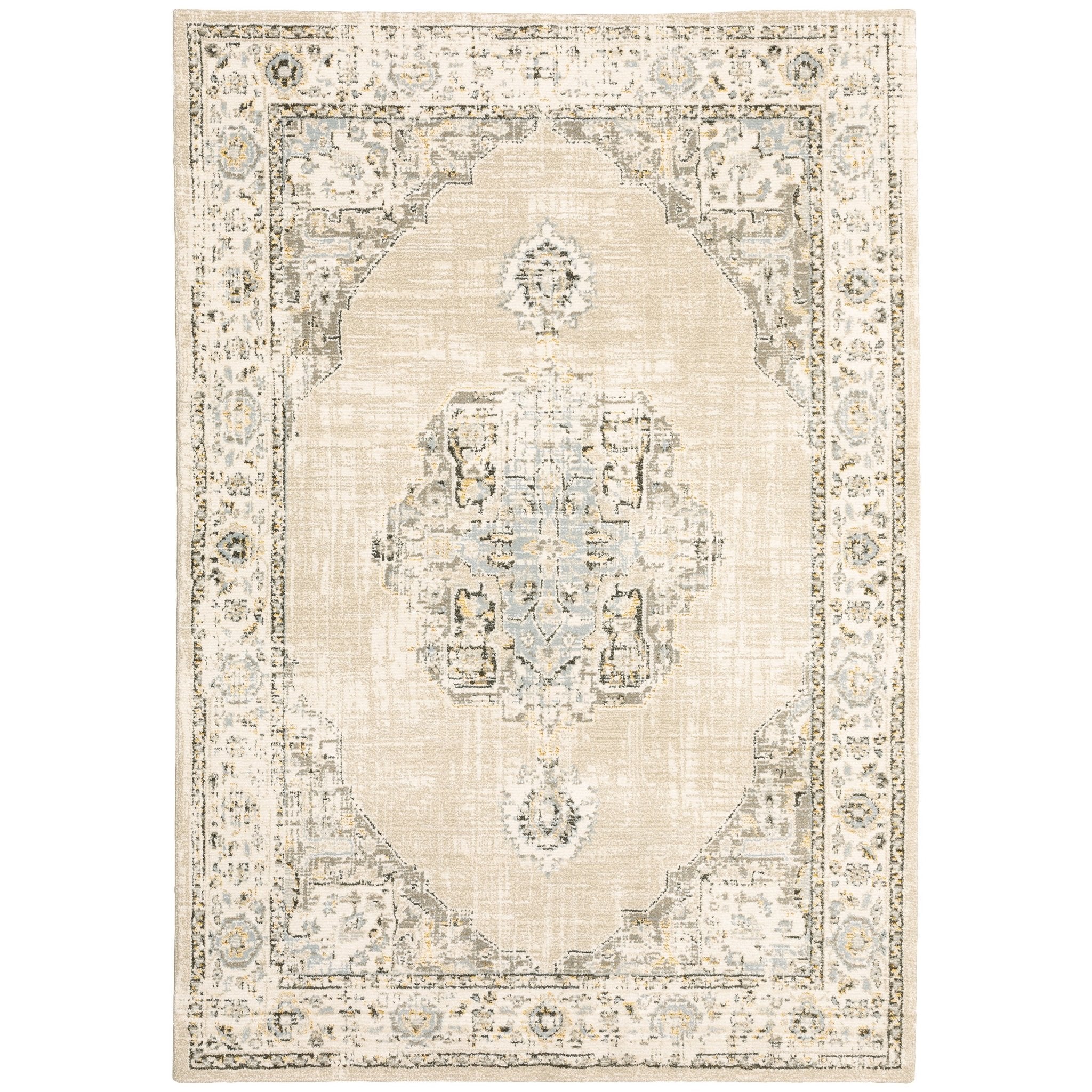 Andorra 303D Beige/Ivory Rug - Baconco