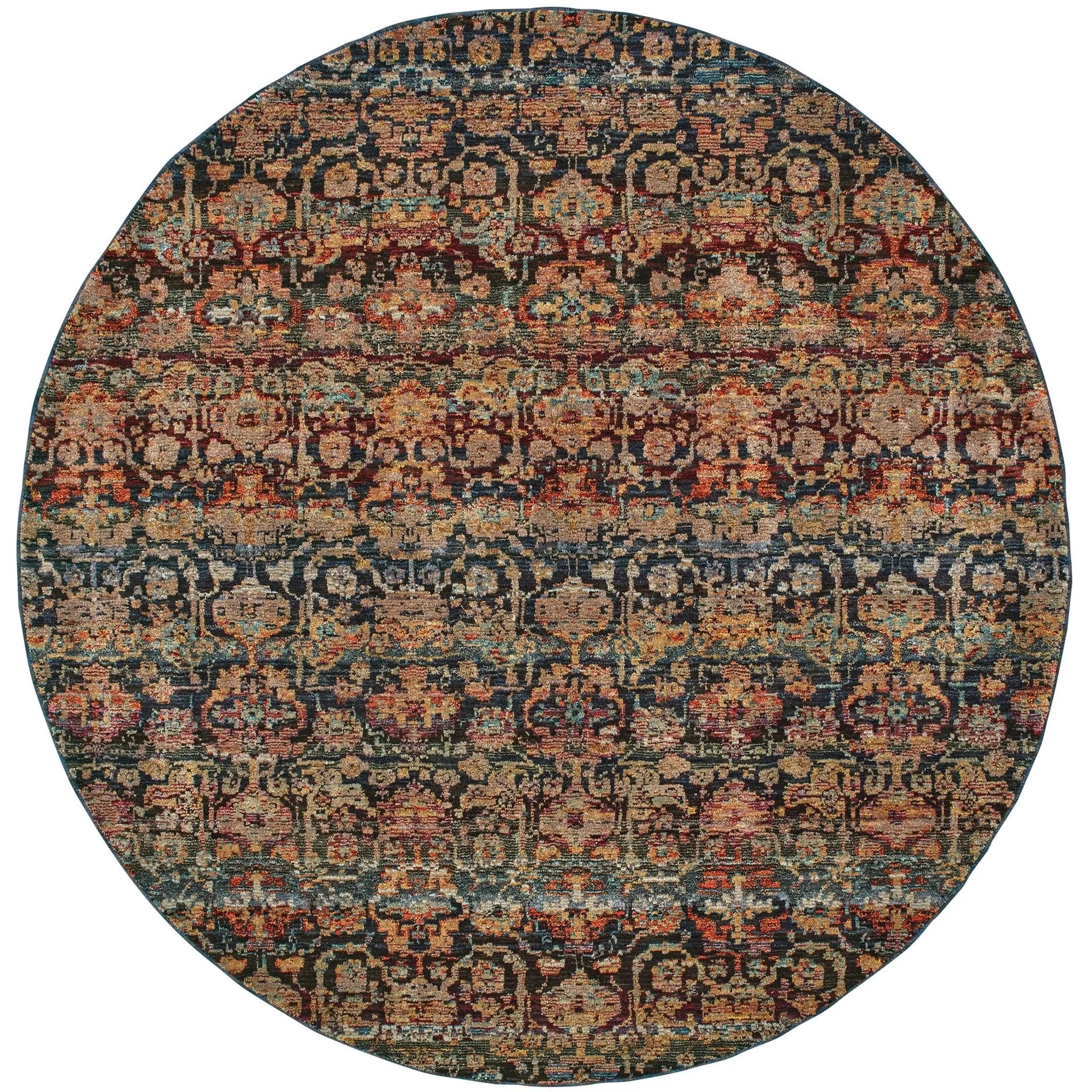 Andorra 6836C Multi/ Blue Rug - Baconco