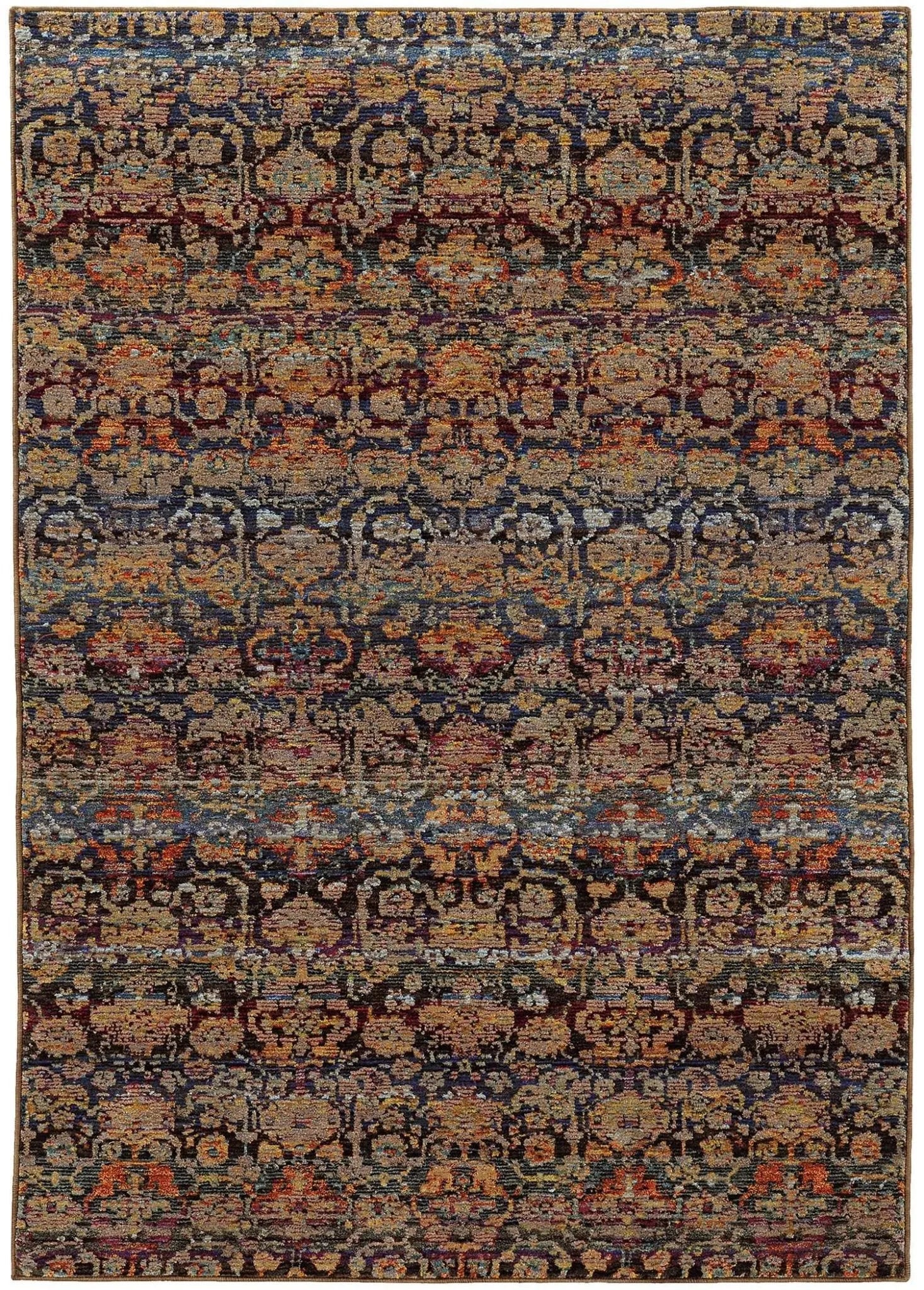 Andorra 6836C Multi/ Blue Rug - Baconco