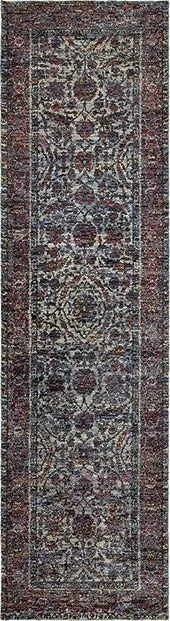 Andorra 6846B Blue/ Purple Rug - Baconco