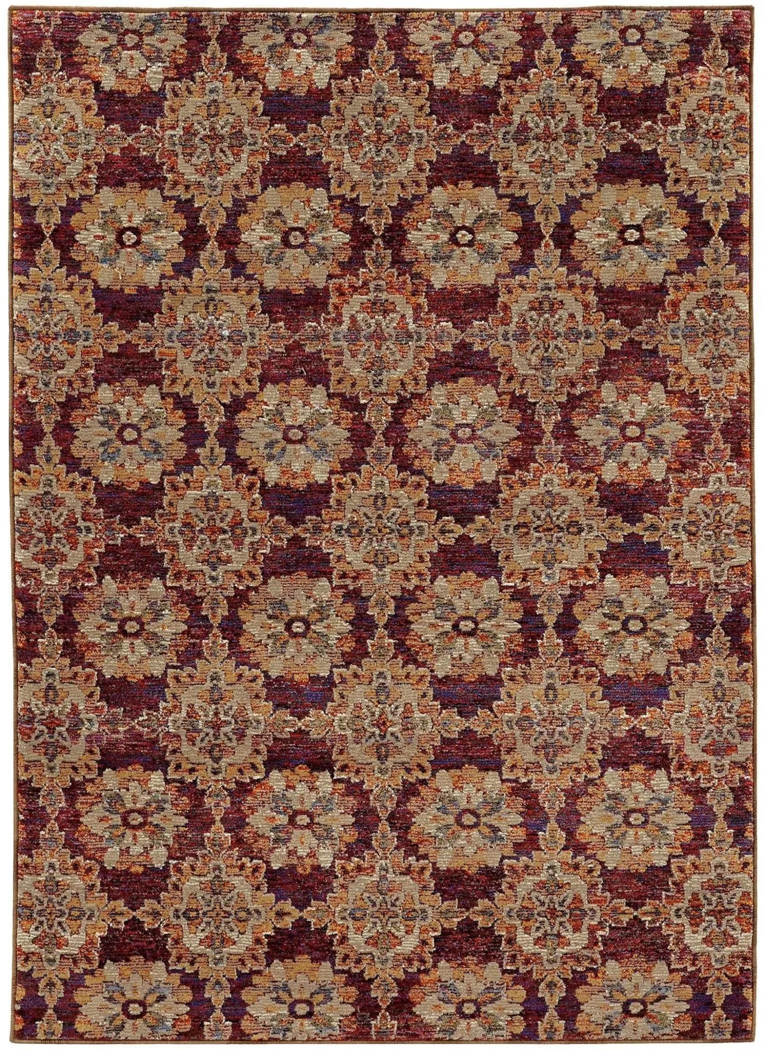 Andorra 6883A Red/ Gold Rug - Baconco