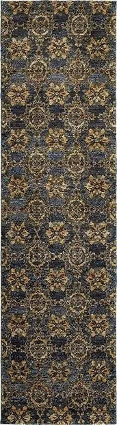 Andorra 6883C Blue/ Gold Rug - Baconco