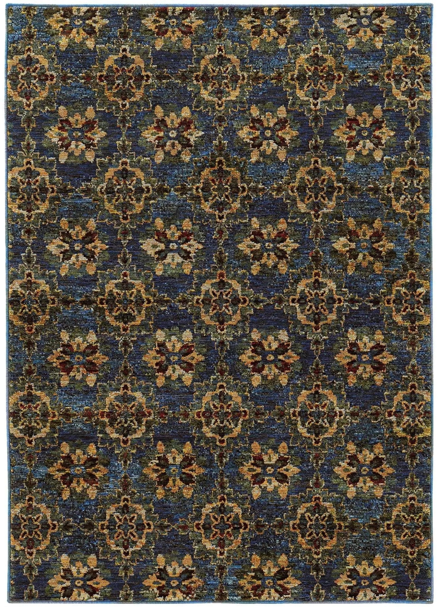 Andorra 6883C Blue/ Gold Rug - Baconco