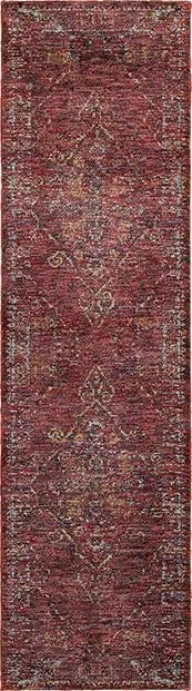 Andorra 7135E Red/ Gold Rug - Baconco