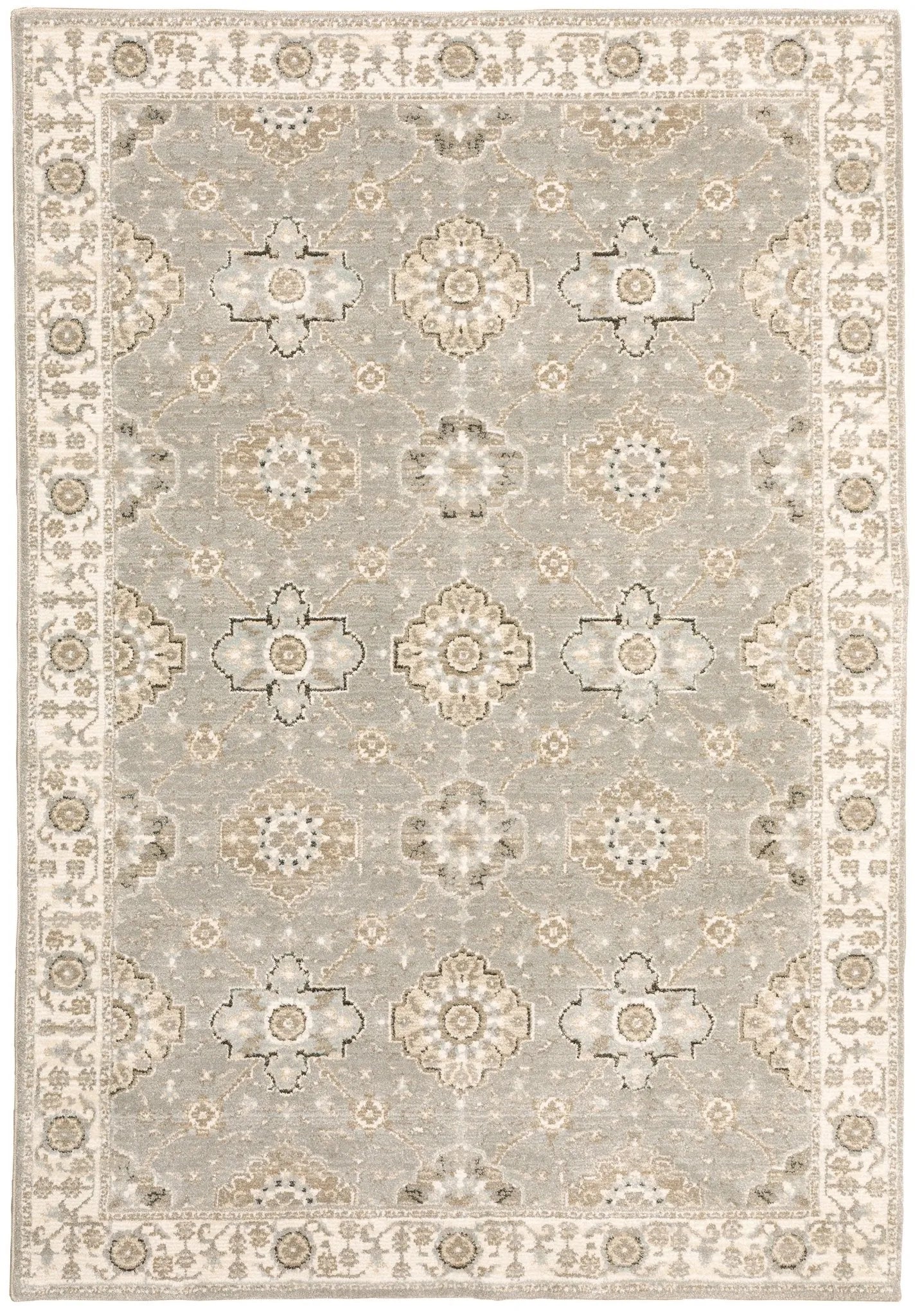 Andorra 8929H Grey/Ivory Rug - Baconco