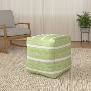 Andros 34122GHT Green/White Pouf - Baconco