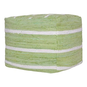 Andros 34122GHT Green/White Pouf - Baconco