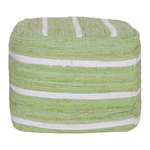 Andros 34122GHT Green/White Pouf - Baconco