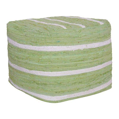 Andros 34122GHT Green/White Pouf - Baconco