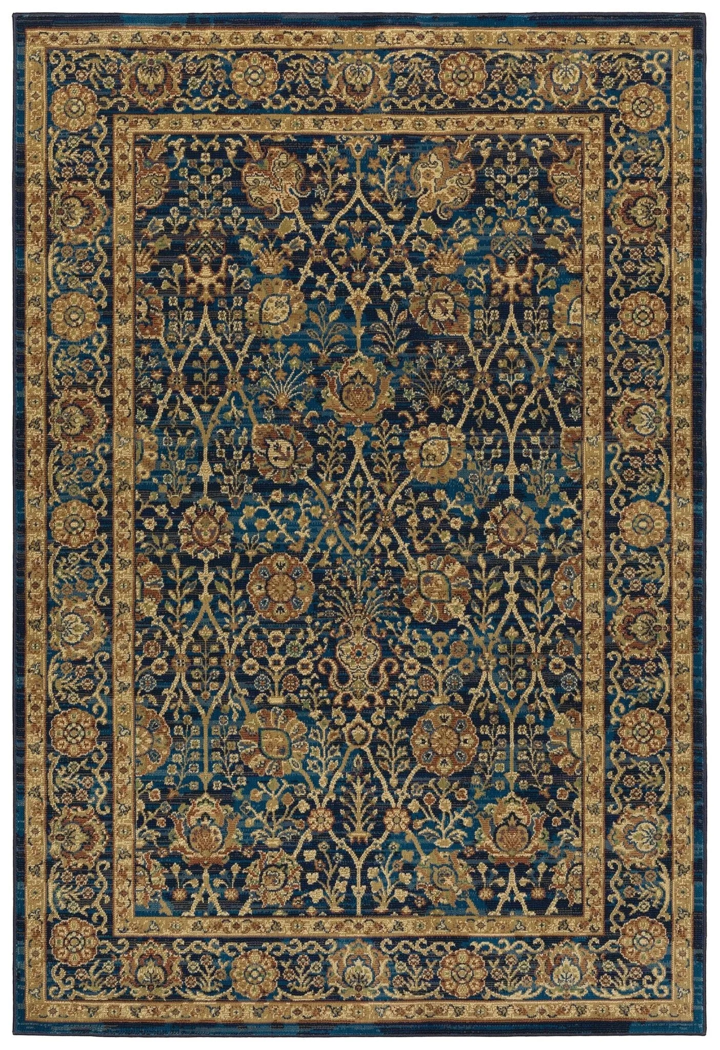 Ankara 501K Blue/Gold Rug - Baconco