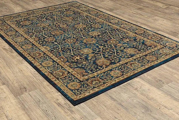 Ankara 501K Blue/Gold Rug - Baconco