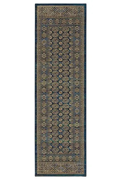 Ankara 602K Blue/Gold Rug - Baconco