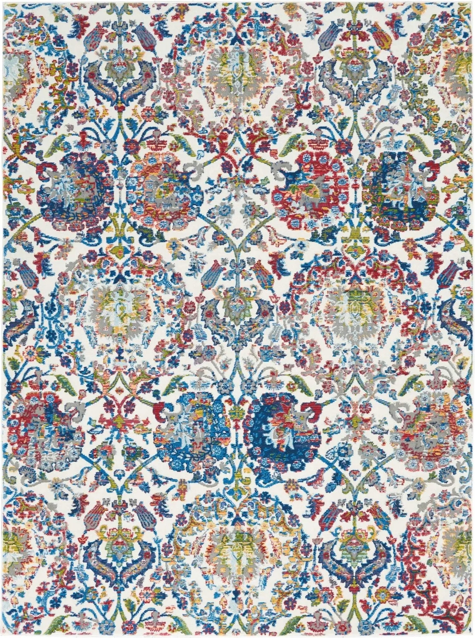 Ankara Global ANR06 Ivory/Blue Rug - Baconco