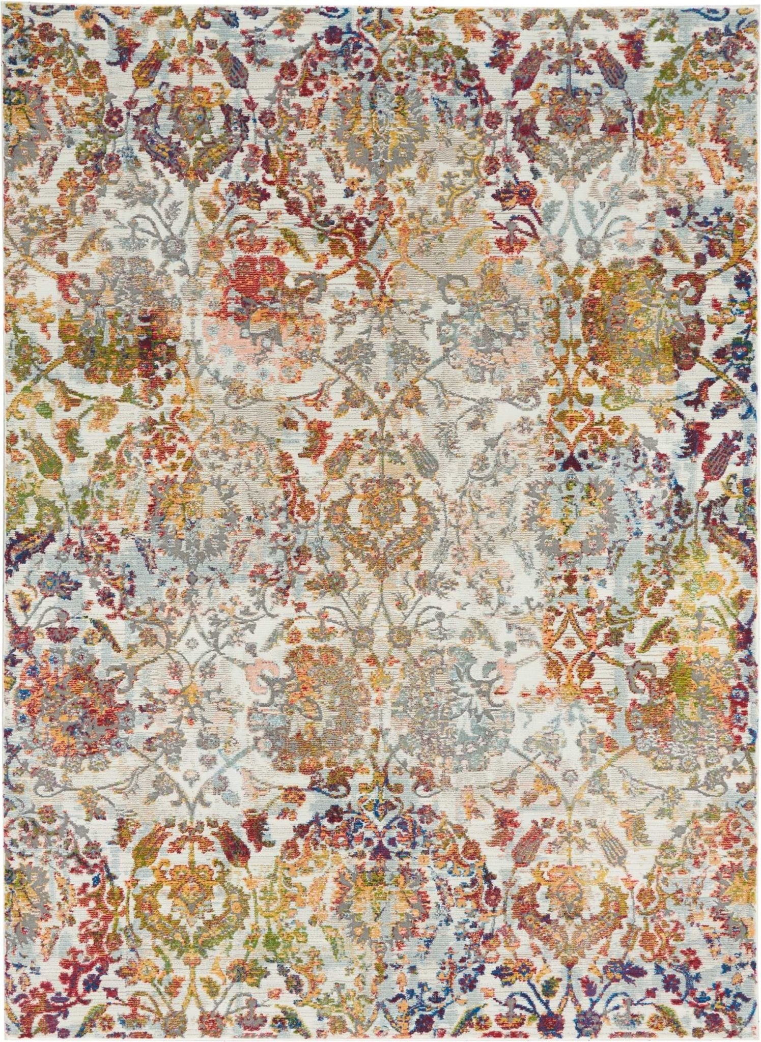 Ankara Global ANR06 Ivory/Orange Rug - Baconco