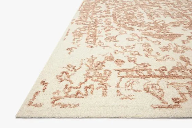 Annie ANN-01 White/Rust Rug - Baconco