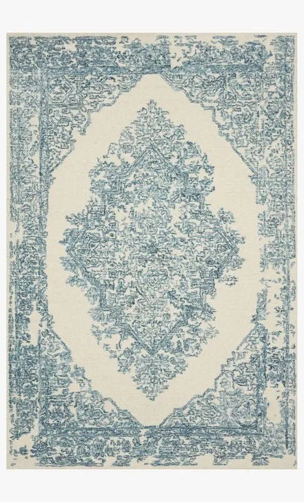 Annie ANN-02 White/Blue Rug - Baconco