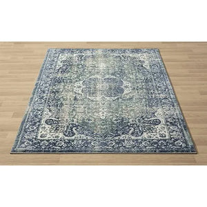 Antalya 82058BTE Beige/Teal Rug - Baconco