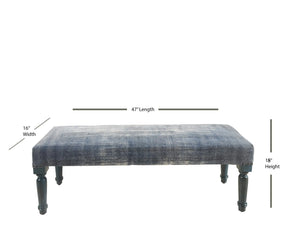 Antique Blue LR99026 Indoor Bench - Baconco