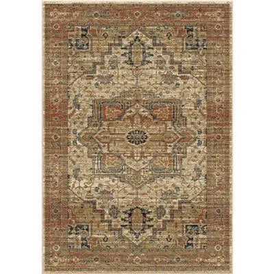 Aria 8204 Herriz Medallion Off White Rug - Baconco