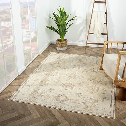 Aria 82423BEI Beige Rug - Baconco