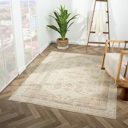 Aria 82425BEI Beige Rug - Baconco