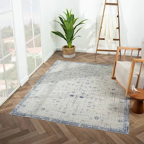 Aria 82427BGR Blue/Grey Rug - Baconco