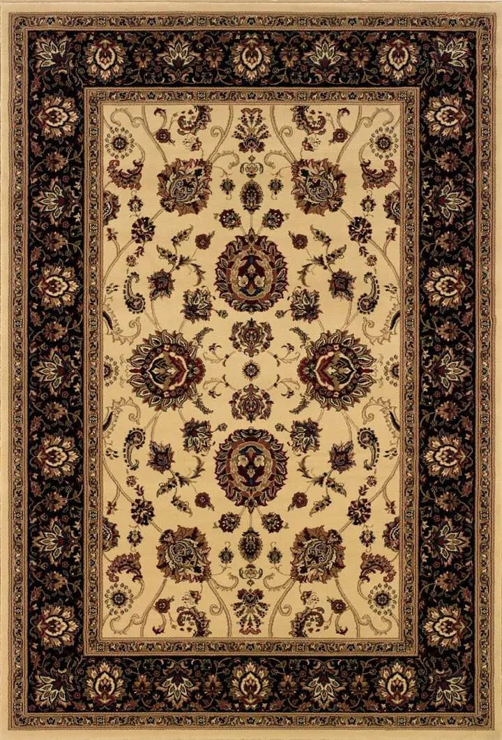 Ariana 130/7 Ivory/ Black Rug - Baconco