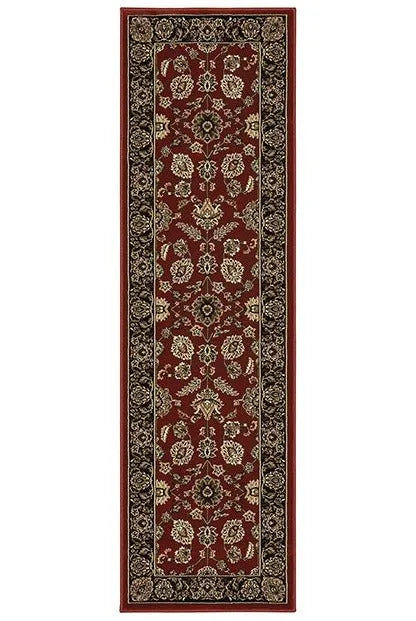 Ariana 271C Red/ Black Rug - Baconco