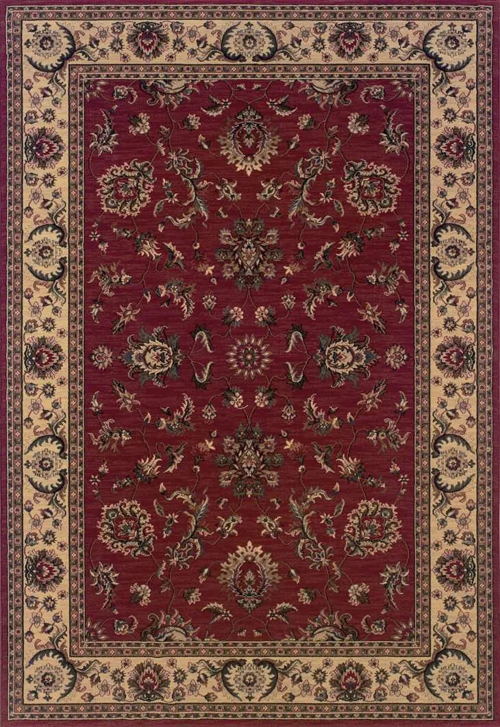 Ariana 311C Red/ Ivory Rug - Baconco