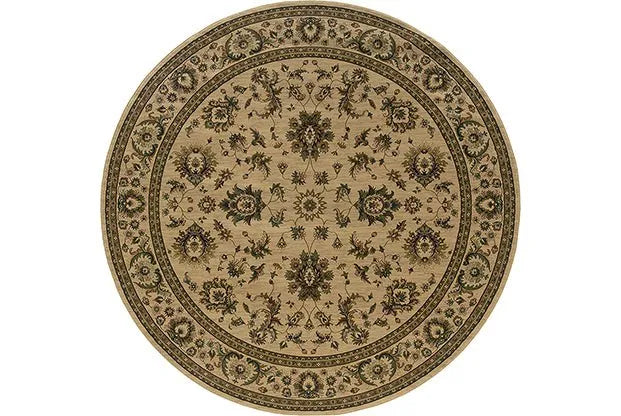 Ariana 311i Ivory/ Green Rug - Baconco