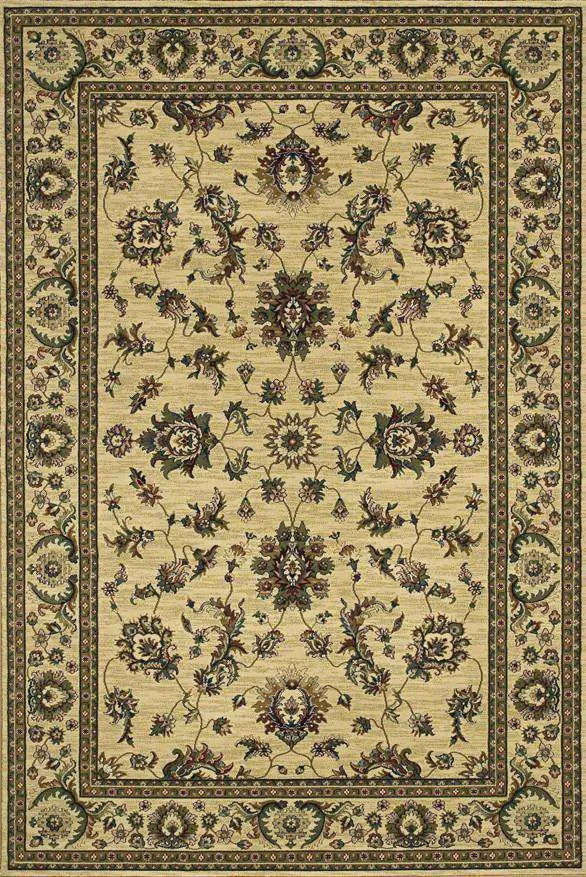 Ariana 311i Ivory/ Green Rug - Baconco