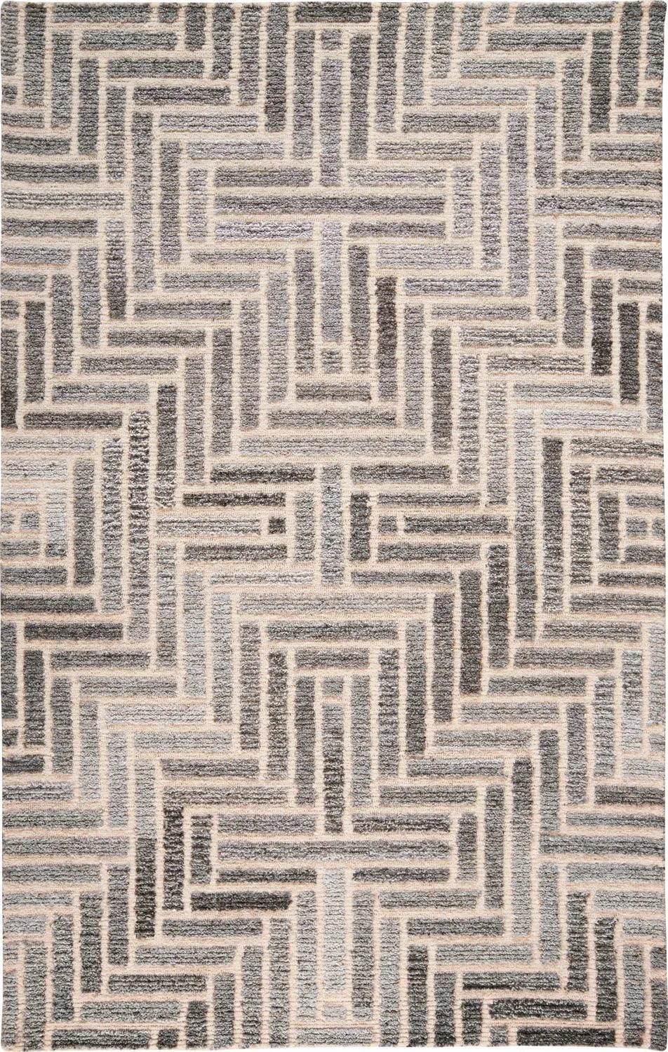 Asher 8768F Gray/Ivory Rug - Baconco