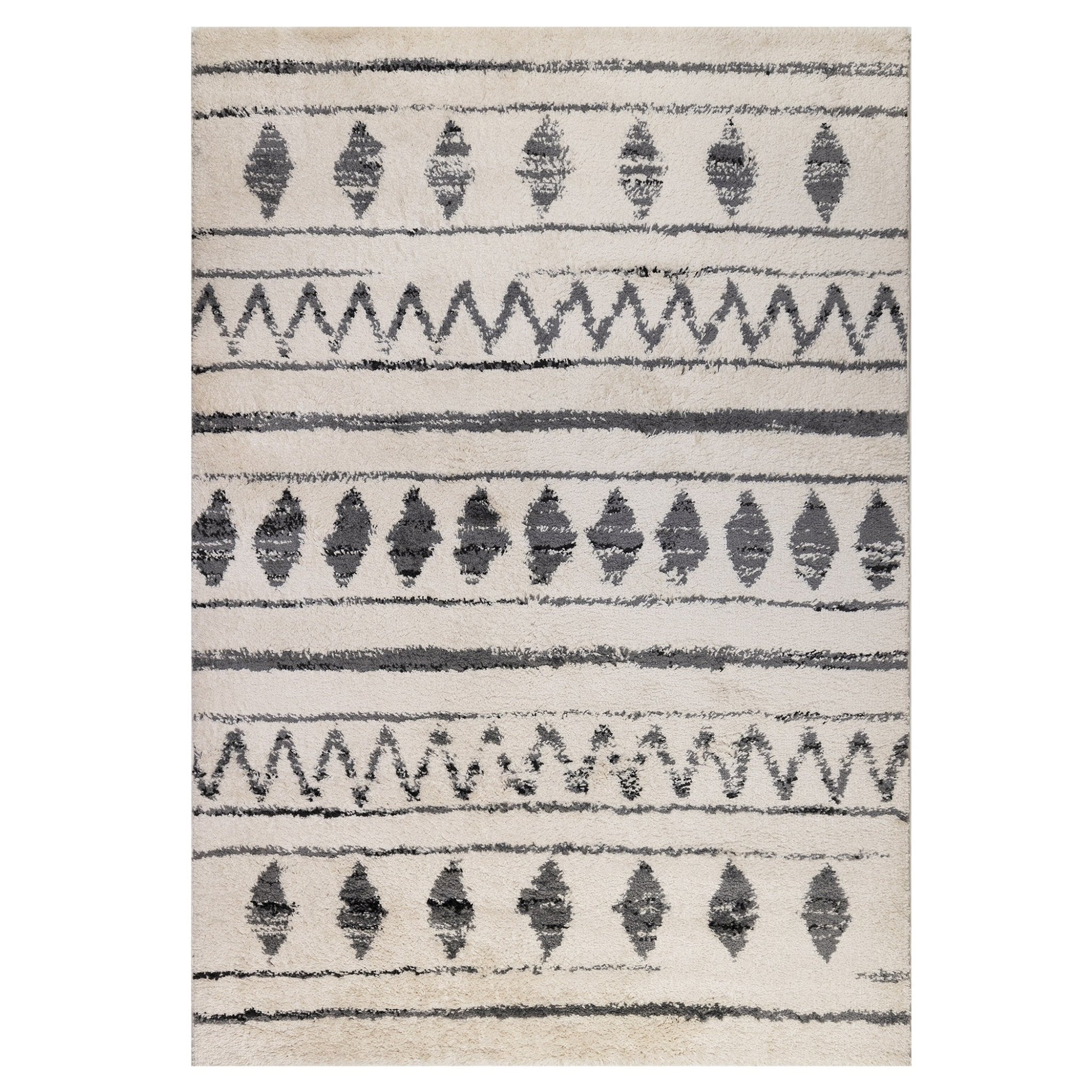 Aspen ASP-3 Cream/Black Rug - Baconco