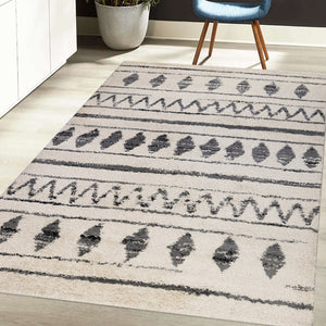 Aspen ASP-3 Cream/Black Rug - Baconco