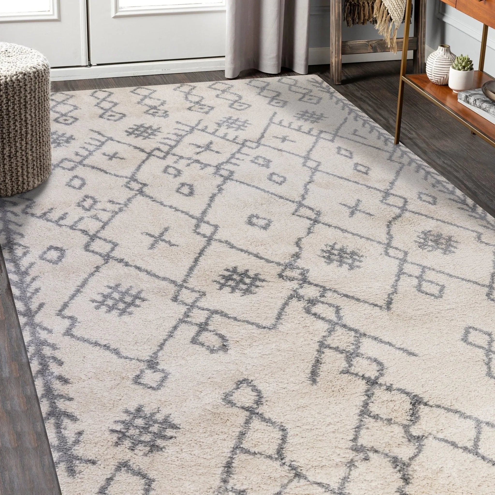 Aspen ASP-6 Ivory/Grey Rug - Baconco