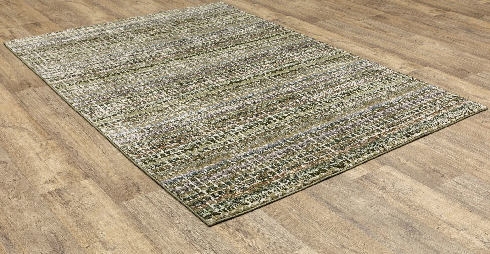 Atlas 747A Green/Multi Rug - Baconco