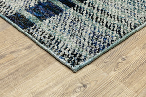 Atlas 752B Blue/Blue Rug - Baconco