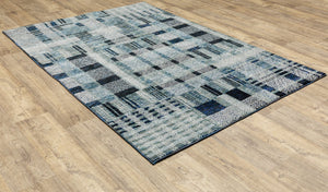 Atlas 752B Blue/Blue Rug - Baconco