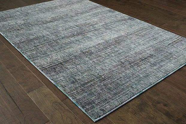 Atlas 8033J Blue/ Grey Rug - Baconco