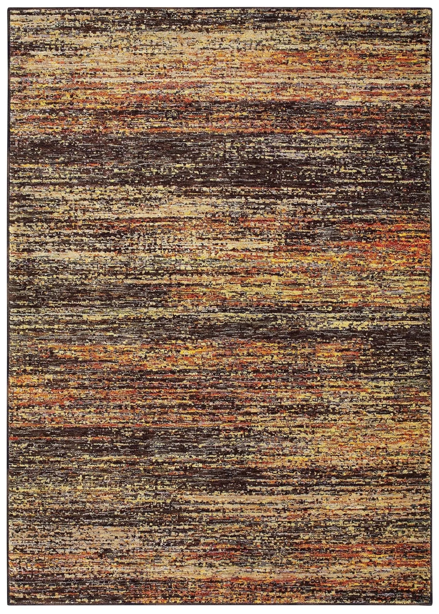 Atlas 8037C Gold/ Charcoal Rug - Baconco