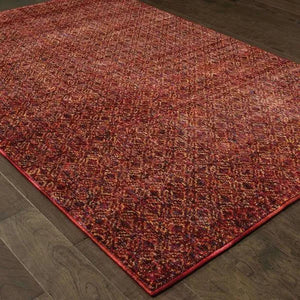 Atlas 8048K Red/ Rust Rug - Baconco