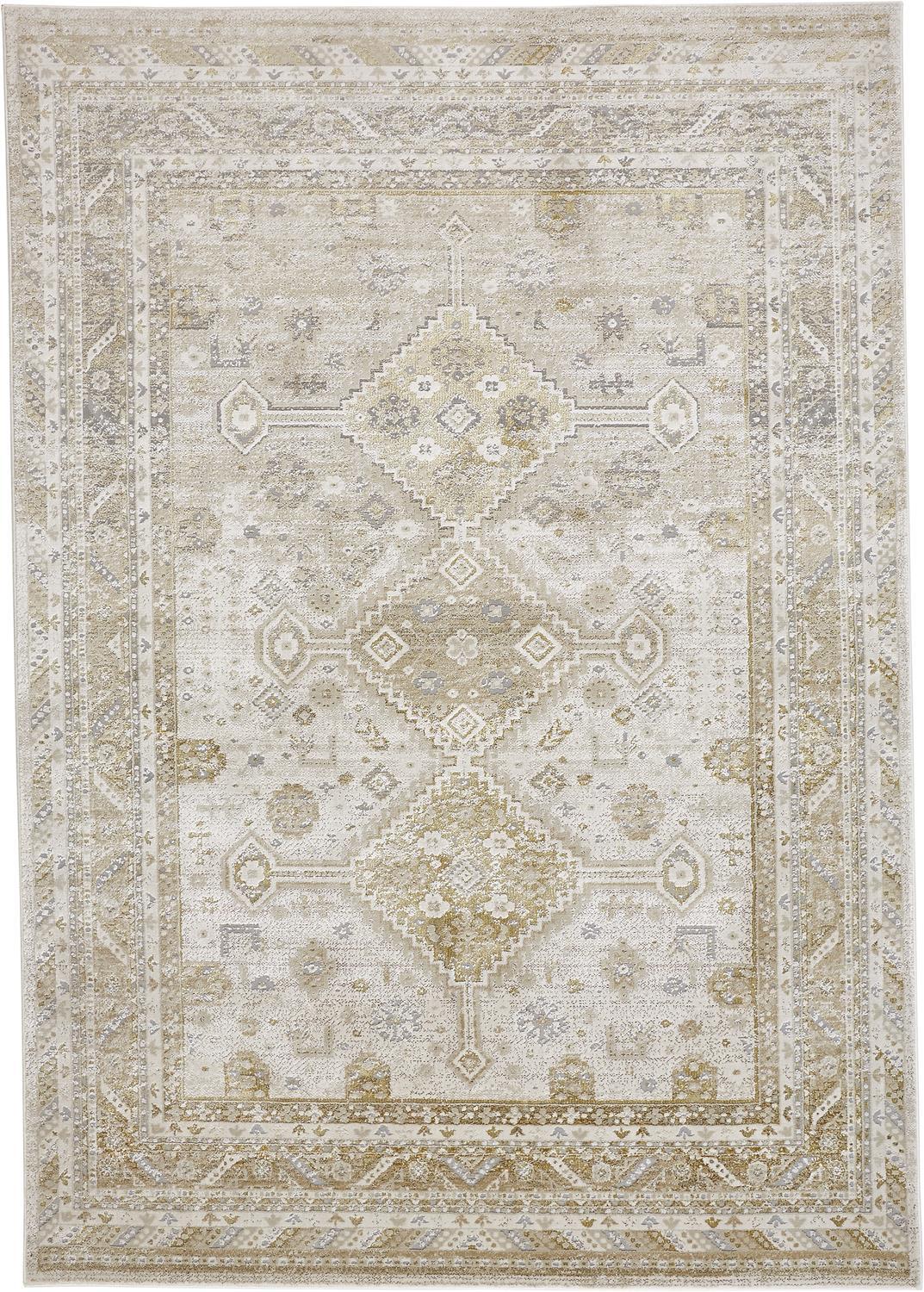 Aura 3738F Gold/Beige Rug - Baconco