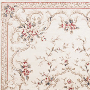 Avalon-5606 Aubusson Ivory Rug - Baconco