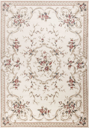 Avalon 5606 Aubusson Ivory Rug - Baconco