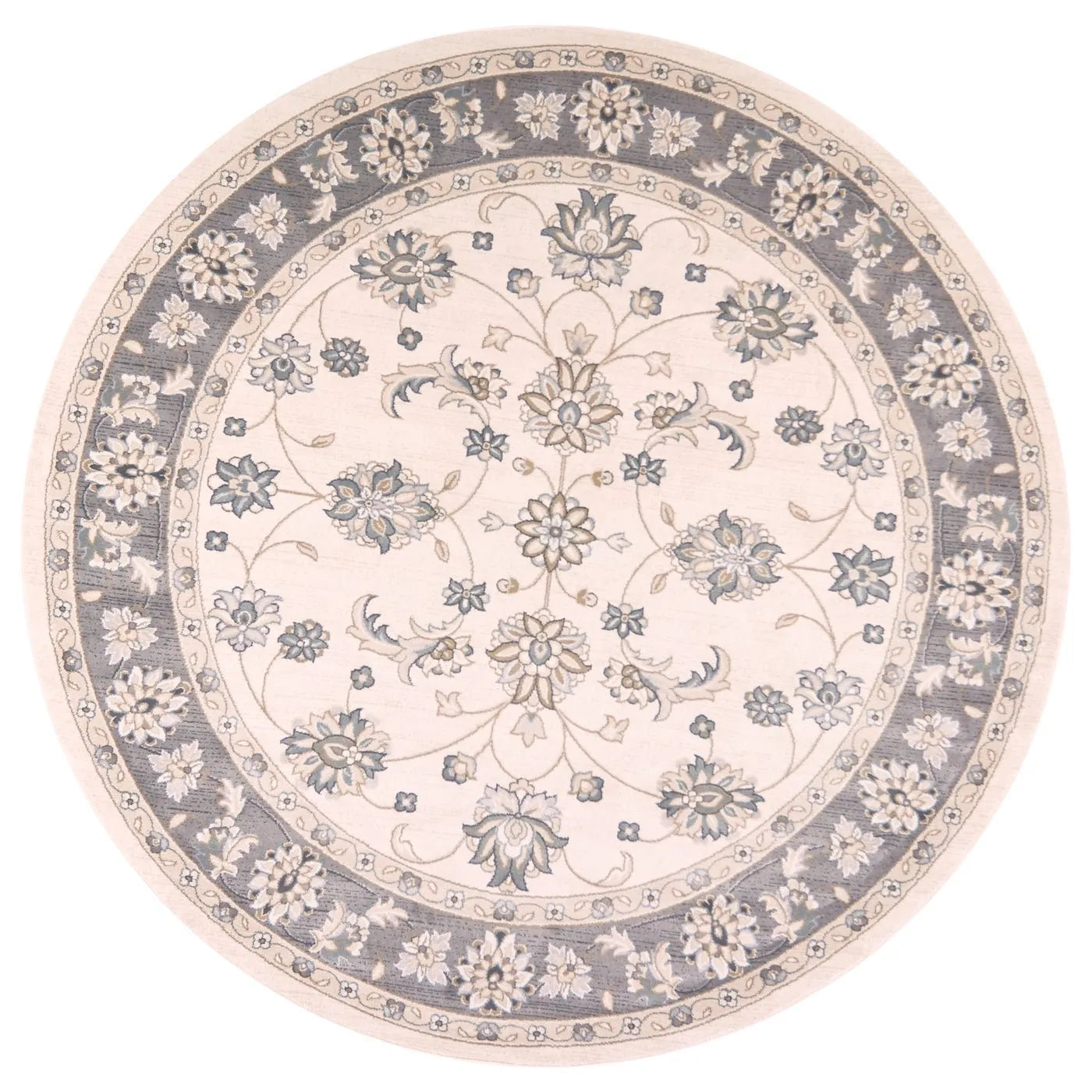 Avalon 5612 Mahal Ivory/Grey Rug - Baconco